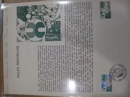 Document Philatelique Officiel - Amtliches Ersttagsblatt ETB der POST:Mioderne Stadt