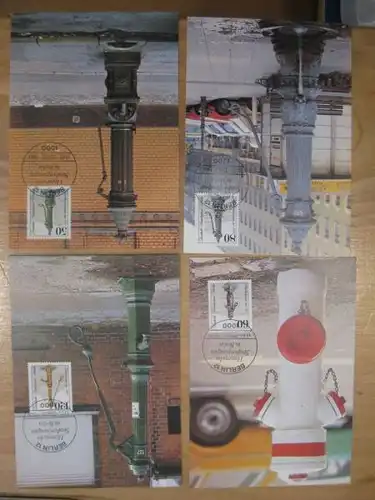 Maximumkarten MK Historische Straßenpumpen in Berlin1983
