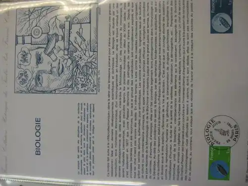 Document Philatelique Officiel - Amtliches Ersttagsblatt ETB der POST:Biologie