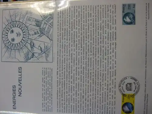 Document Philatelique Officiel - Amtliches Ersttagsblatt ETB der POST:Energies Nouvelles