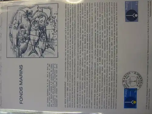 Document Philatelique Officiel - Amtliches Ersttagsblatt ETB der POST:Fonds Marins