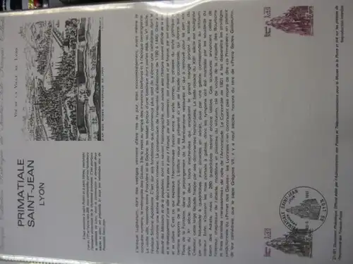 Document Philatelique Officiel - Amtliches Ersttagsblatt ETB der POST:Saint-Jean -Kathedrale, Lyon