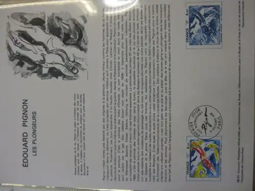 Document Philatelique Officiel - Amtliches Ersttagsblatt ETB der POST:Edouard Pignon