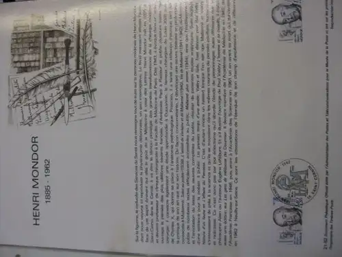 Document Philatelique Officiel - Amtliches Ersttagsblatt ETB der POST:Henri Mondor