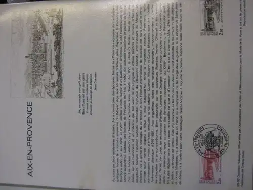 Document Philatelique Officiel - Amtliches Ersttagsblatt ETB der POST:Aix-en-Provence