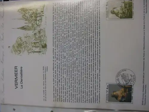 Document Philatelique Officiel - Amtliches Ersttagsblatt ETB der POST:Vermeer