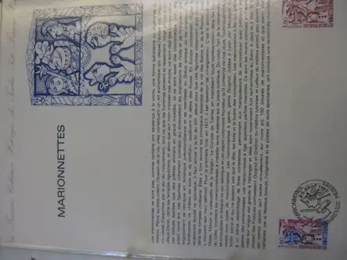 Document Philatelique Officiel - Amtliches Ersttagsblatt ETB der POST:Marionetten