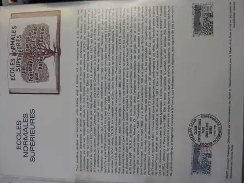 Document Philatelique Officiel - Amtliches Ersttagsblatt ETB der POST:Lehrerseminar