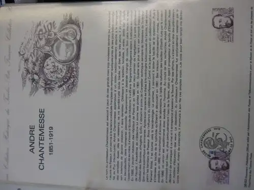 Document Philatelique Officiel - Amtliches Ersttagsblatt ETB der POST:Andre Chantemesse