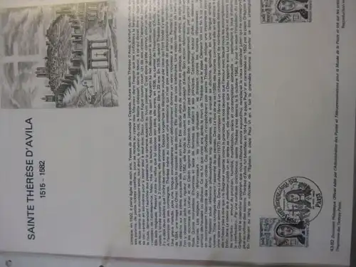 Document Philatelique Officiel - Amtliches Ersttagsblatt ETB der POST:Heilige Theresa von Avila