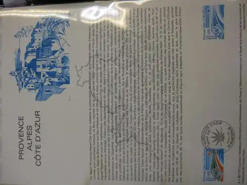 Document Philatelique Officiel - Amtliches Ersttagsblatt ETB der POST:Provence Alpes Cote D`Azur