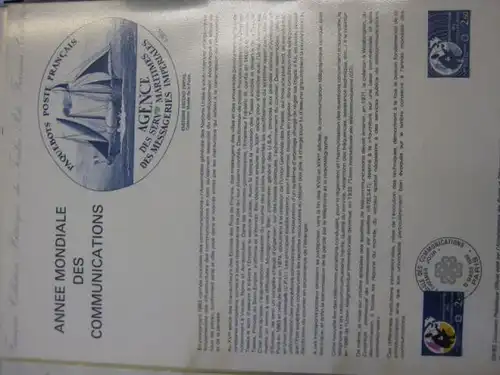 Document Philatelique Officiel - Amtliches Ersttagsblatt ETB der POST:Weltkommunikationsjahr