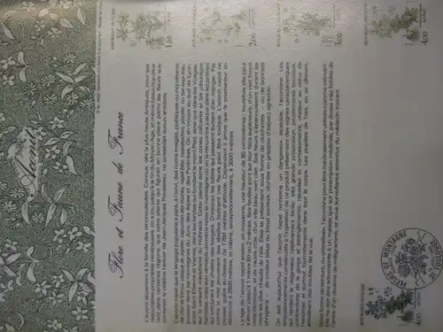 Document Philatelique Officiel - Amtliches Ersttagsblatt ETB der POST:Blumen