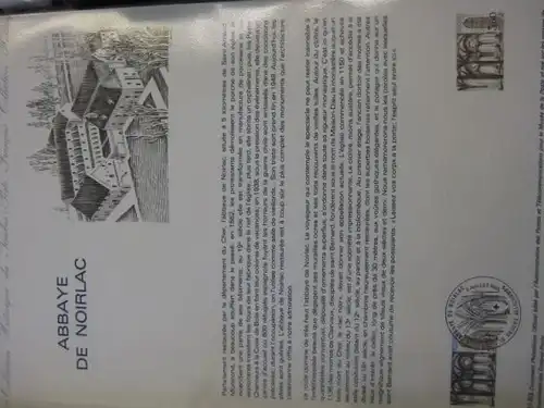 Document Philatelique Officiel - Amtliches Ersttagsblatt ETB der POST:Abtei von Noirlac