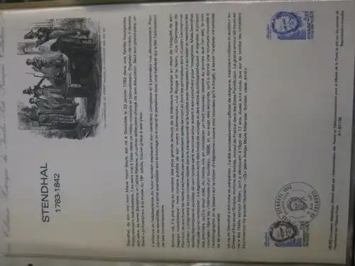 Document Philatelique Officiel - Amtliches Ersttagsblatt ETB der POST:Stendhal