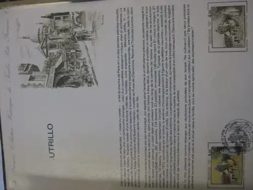 Document Philatelique Officiel - Amtliches Ersttagsblatt ETB der POST:Utrillo