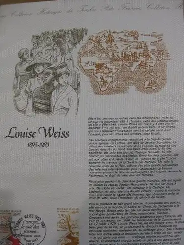 Document Philatelique Officiel - Amtliches Ersttagsblatt ETB der POST:Louise Weiss