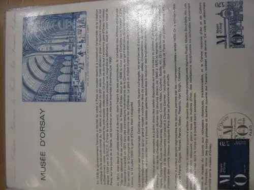 Document Philatelique Officiel - Amtliches Ersttagsblatt ETB der POST:Musee D` Orsay