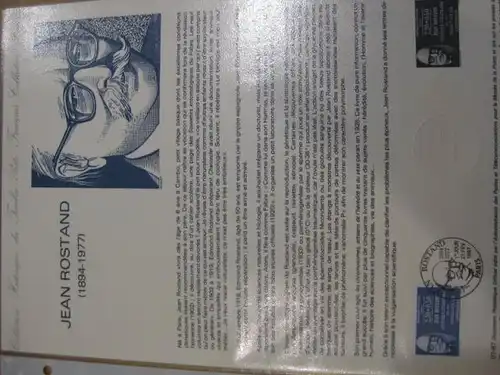 Document Philatelique Officiel - Amtliches Ersttagsblatt ETB der POST: Berühmte Persönlichkeiten