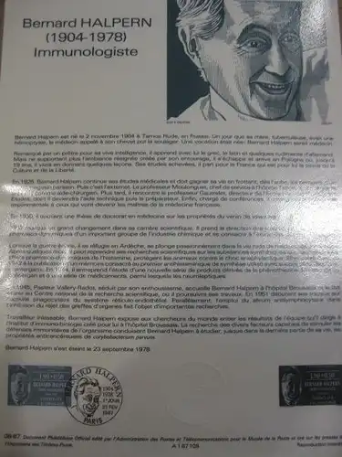 Document Philatelique Officiel - Amtliches Ersttagsblatt ETB der POST: Berühmte Persönlichkeiten