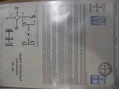 Document Philatelique Officiel - Amtliches Ersttagsblatt ETB der POST: König Hugo Capet