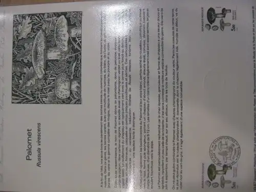 Document Philatelique Officiel - Amtliches Ersttagsblatt ETB der POST:Speisepilze