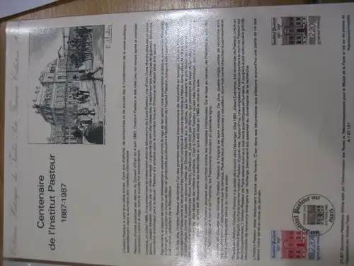 Document Philatelique Officiel - Amtliches Ersttagsblatt ETB der POST:Institut Pasteur