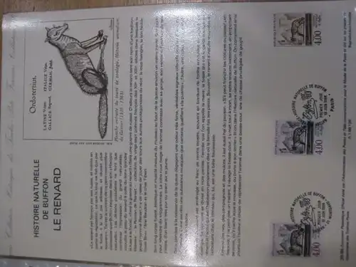 Document Philatelique Officiel - Amtliches Ersttagsblatt ETB der POST:Tierzeichnungen von Leclerc