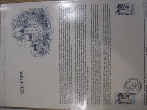 Document Philatelique Officiel - Amtliches Ersttagsblatt ETB der POST:Sedieres