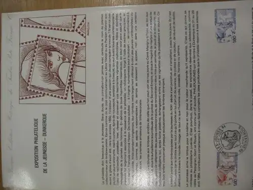 Document Philatelique Officiel - Amtliches Ersttagsblatt ETB der POST:Jugend-Briefmarkenausstellung Dünkirchen