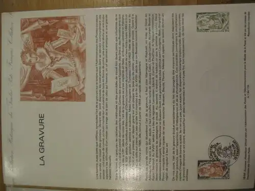 Document Philatelique Officiel - Amtliches Ersttagsblatt ETB der POST:Kunsthandwerk: Briefmarkenstechen