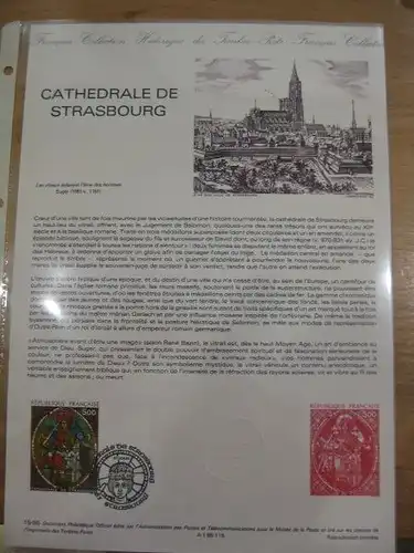 Document Philatelique Officiel - Amtliches Ersttagsblatt ETB der POST:Strassburger Münster
