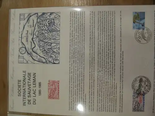 Document Philatelique Officiel - Amtliches Ersttagsblatt ETB der POST:Seenotrettung am Genfer See
