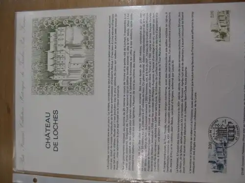 Document Philatelique Officiel - Amtliches Ersttagsblatt ETB der POST:Schloß von Loches / Doujon