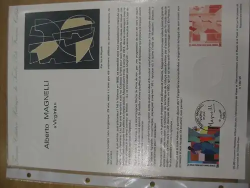 Document Philatelique Officiel - Amtliches Ersttagsblatt ETB der POST:Alberto Magnelli