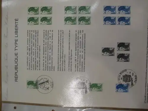 Document Philatelique Officiel - Amtliches Ersttagsblatt ETB der POST:Ergänzungswerte Liberte
