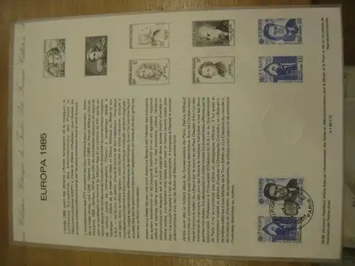 Document Philatelique Officiel - Amtliches Ersttagsblatt ETB der POST: EUROPA 1985