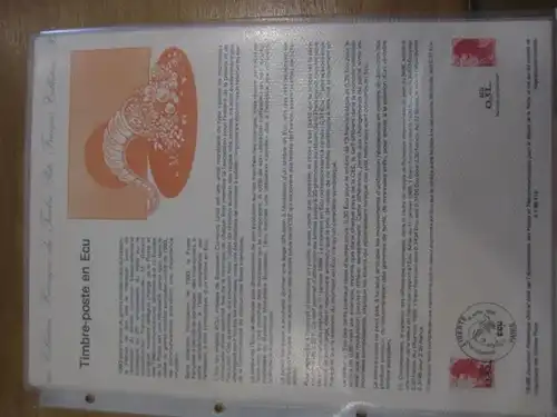 Document Philatelique Officiel - Amtliches Ersttagsblatt ETB der POST:ECU, Liberte mit Überdruck