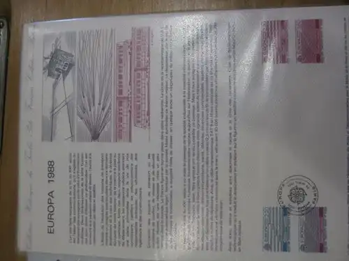 Document Philatelique Officiel - Amtliches Ersttagsblatt ETB der POST: EUROPA 1988