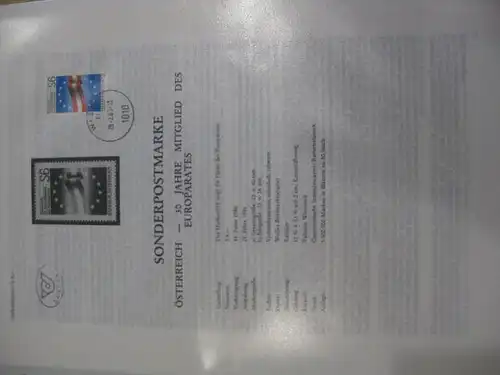 Amtliches Ersttagsblatt ETB der POST Österreich:EUROPARAT