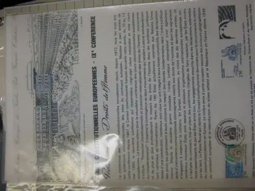 Document Philatelique Officiel - Amtliches Ersttagsblatt ETB der POST:Konferenz Europäischer Verfassungsrichter