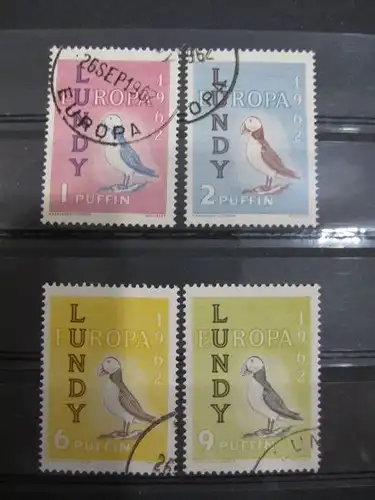 EUROPA-UNION-Mitläufer, CEPT-Mitläufer, Englische Insel-Lokalpost-Marken: LUNDY 1962