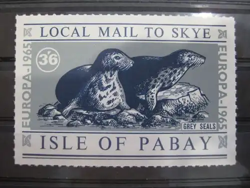 EUROPA-UNION-Mitläufer, CEPT-Mitläufer, Englische Insel-Lokalpost-Marken: Isle of PABAY 1965