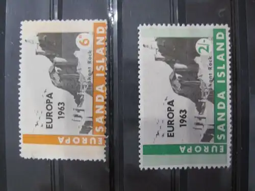 EUROPA-UNION-Mitläufer, CEPT-Mitläufer, Englische Insel-Lokalpost-Marken: Isle of SANDA, Sanda Island 1963