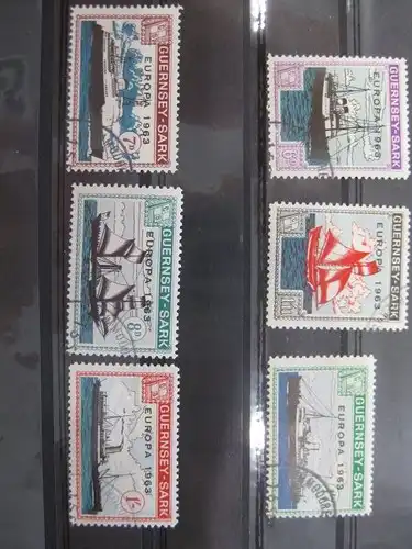 EUROPA-UNION-Mitläufer, CEPT-Mitläufer, Englische Insel-Lokalpost-Marken:Guernsey-Sark 1963