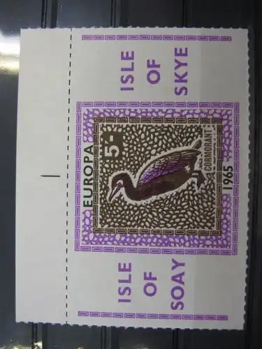 EUROPA-UNION-Mitläufer, CEPT-Mitläufer, Englische Insel-Lokalpost-Marken:Isle of SOAY / Isle of SKYE 1965