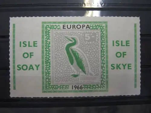 EUROPA-UNION-Mitläufer, CEPT-Mitläufer, Englische Insel-Lokalpost-Marken:Isle of SOAY / Isle of SKYE 1966