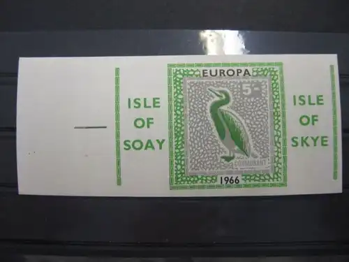 EUROPA-UNION-Mitläufer, CEPT-Mitläufer, Englische Insel-Lokalpost-Marken:Isle of SOAY / Isle of SKYE 1966
