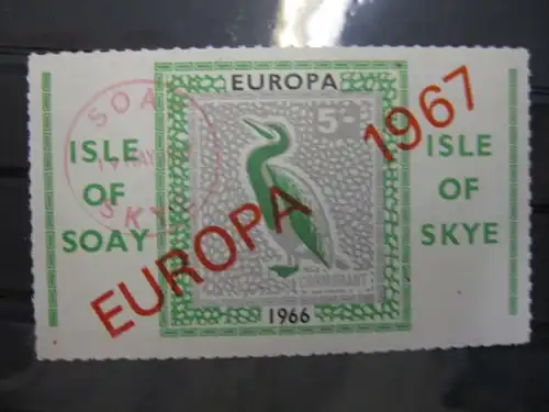 EUROPA-UNION-Mitläufer, CEPT-Mitläufer, Englische Insel-Lokalpost-Marken:Isle of SOAY / Isle of SKYE 1967
