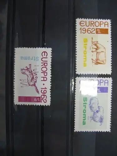 EUROPA-UNION-Mitläufer, CEPT-Mitläufer, Englische Insel-Lokalpost-Marken:Isle of STROMA 1962